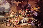 Eugene Bidau Still Life with Flowers oil painting reproduction